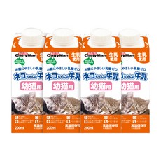 캐티맨 고양이 우유 키튼 200ml, 우유맛, 4개입