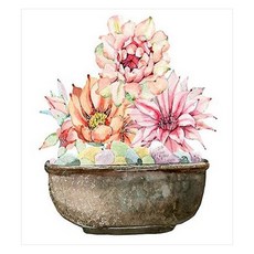 케이엠엘리 5D 선인장 꽃2 보석십자수 키트 40 x 45 cm, 혼합 색상, 1세트