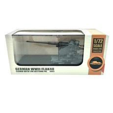 ModelCollect 1/72 德國二戰高射砲 40 128 毫米帶 Bettung 40 1942 年壓鑄完成, 1個