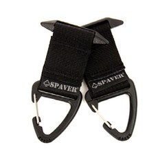 SPAVER Molly Tack Linker 登山扣 2 件套, 黑色的