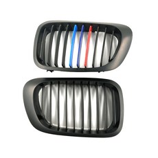 YUCEHNG BMW 3 시리즈 E46 99년형 02 2도어 M edition 프론트그릴 무광블랙, 1세트