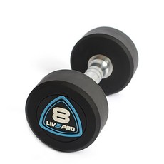 리브프로 우레탄 스튜디오 아령 8kg, 1개, 혼합 색상