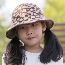 무슈 유아공용 호피 벙거지 모자