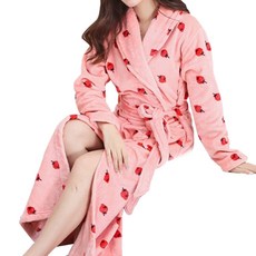 더자카 스트로베리 플란넬 가운 XXL, Y320LBBE002, 1개