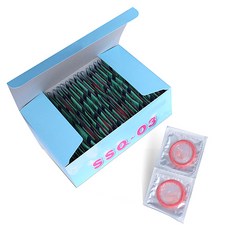 나가니시 에스에스큐 03 핑크컬러 남성용 콘돔, 100개입, 1개