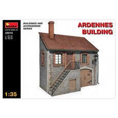 MINIART 1/35 Ardennes Building 塑料模型, 1套