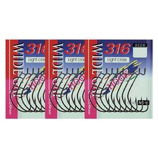 CATS CLAW 316加寬釣魚鉤 8入, 3片