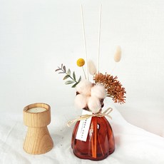 에디앳홈 미드나잇 목화 디퓨저 세트 선물포장, 다우니에이프릴