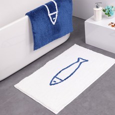 이엘피코리아 물고기 발매트, 화이트 블루