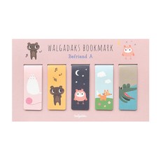 왈가닥스 마그네틱 북마크 5p 세트 비프렌드 A, 혼합 색상, 1세트
