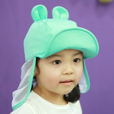 무슈 유아동용 파스텔래빗 플랩캡