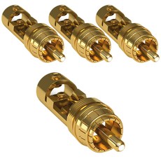 오엘바흐 SILICON EVOLUTION RCA 플러그 4p, 4179, gold