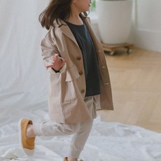 맘스메이드 여아용 NEW베이직하프자켓
