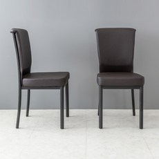 식탁 의자-추천-노아가구 엠보의자 2p, 브라운