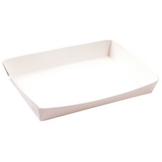 봄91 DR 화이트무지 직사각 트레이, 1개, 100개