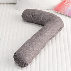 타미데코 엘렌 세미 L자형 바디필로우커버, 그레이