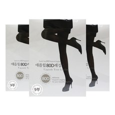 애플힙 9부 스타킹 80D 3p