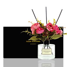 포시즌 로얄장미 디퓨저 블랙라벨 200ml + 로얄장미 핑크 선물세트, 아이스 블루 민트(ICE BLUE MINT)