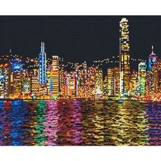 아트조이 DIY 보석 십자수 캔버스형 50 x 40 cm, 100만불 야경, 1세트