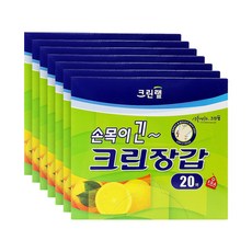 크린랲 손목이 긴 크린장갑 20매, 7개, 20매입