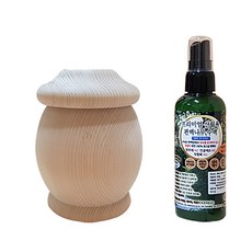 편백아트 항아리 가습기 + 수액 100ml, 1세트