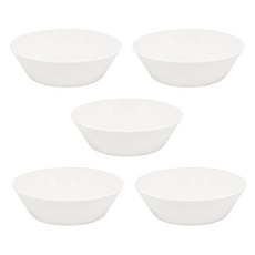 파울러스 심플 화이트 찬기 소, 5개