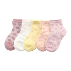 비단길 여아용 로망스 양말 5켤레
