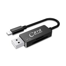 테크맨 리얼라인 OTG USB 2.0 젠더, 블랙, 1개