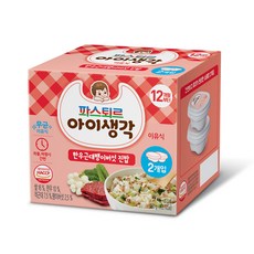 파스퇴르 아이생각 진밥 이유식, 한우근대팽이버섯, 1개