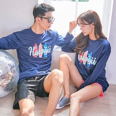 나야스타일 케언즈 오버핏 커플 래쉬가드 상의