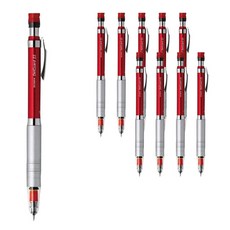 제브라 델가드LX 프리미엄 샤프 MA86 레드, 1mm, 10개입
