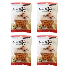 야아부르니 국내산 강아지 수제간식, 황태베이커리맛, 80g, 4개 - 에스카본부