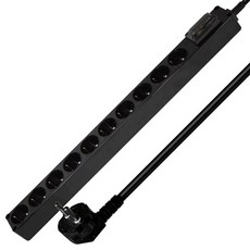 현대일렉트릭 블랙 PVC 누전차단 멀티탭 10구 HM-16GN-1015, 1.5m, 1개