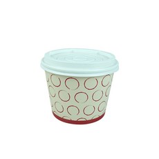 대경 다용도 종이용기컵 1000ml + 반투명뚜껑, 100세트