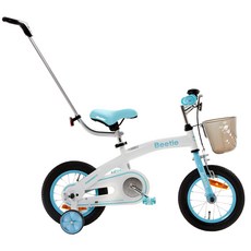조코 비틀 12 유아동 체인 자전거 미조립, White + Skyblue, 91cm