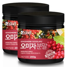 조은약초 오미자가루, 200g, 2개