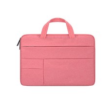 우수스 생활방수 멀티포켓 맥북 가방, 핑크