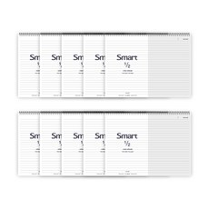 더오픈하우스 2분의 1 7mm line 가로노트, 그레이, 10개입
