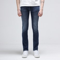 누디진 남성용 Thin Finn Black Weft Indigo 112918