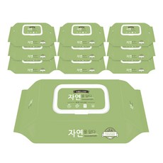 꿈토리 자연을담다 아기물티슈 캡형, 60매, 10팩