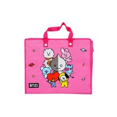 BT21 타포린백 대, 핑크
