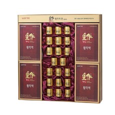 LOTTE 樂天 皇作紅蔘禮盒 紅蔘濃縮液 70ml 20入+紅蔘丸 2.4g 20入+提袋, 1組