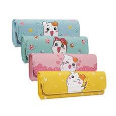 아이비스 에비츄 버튼 펜파우치 EB37110907, 혼합 색상, 4개