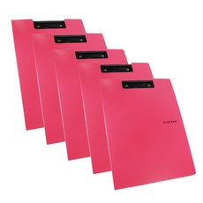 드림산업 칼라 컬렉터 클립보드 A4, 분홍, 5개