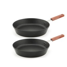 키친웰 블랙엣지 이노블 IH 팬 2종 세트, 혼합 색상, 프라이팬 28cm x 2p