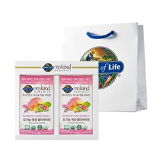 마이카인드 유기농 여성 멀티 비타민 선물세트 + 쇼핑백, 30정, 2개