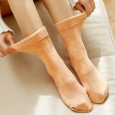 마른파이브 여성용 겨울 인조융털기모 양말 10켤레
