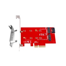 듀얼 M.2 NVME & NGFF SSD to PCI-E 변환 카드 + LP브라켓