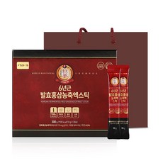 정원삼 6년근 발효 홍삼 농축액스틱 + 쇼핑백, 10g, 30개