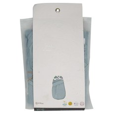 Swado 靜音好眠包巾，含洗衣袋，竹纖維棉款，3-6個月(M)，寧靜藍色, 寧靜藍